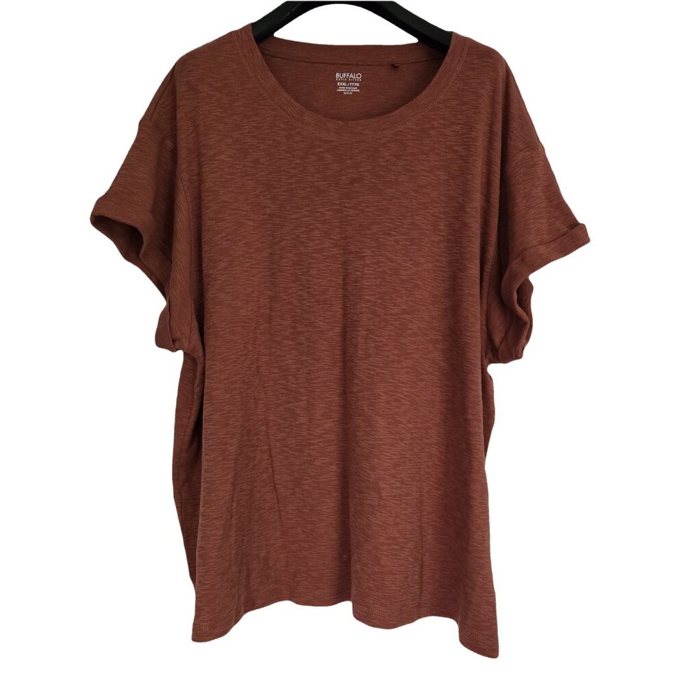 BUFFALO Rust Short Sleeve Round Neck T Shirt XXXL